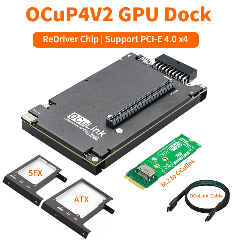 Oculink Egpu Mini Pc - OCuP4V2 OCuLink GPU Dock с чипом